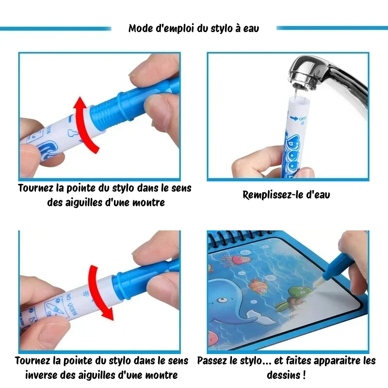 Livre de coloriage à l’eau